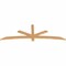 Ekena Millwork Alberta Smooth Timber Gable Bracket, Western Red Cedar, 84"W x 28"H x 1 1/2"D x 3 1/2"F, 8/12 Pitch GBW084X28X0204ALB00SWR - alternate 5